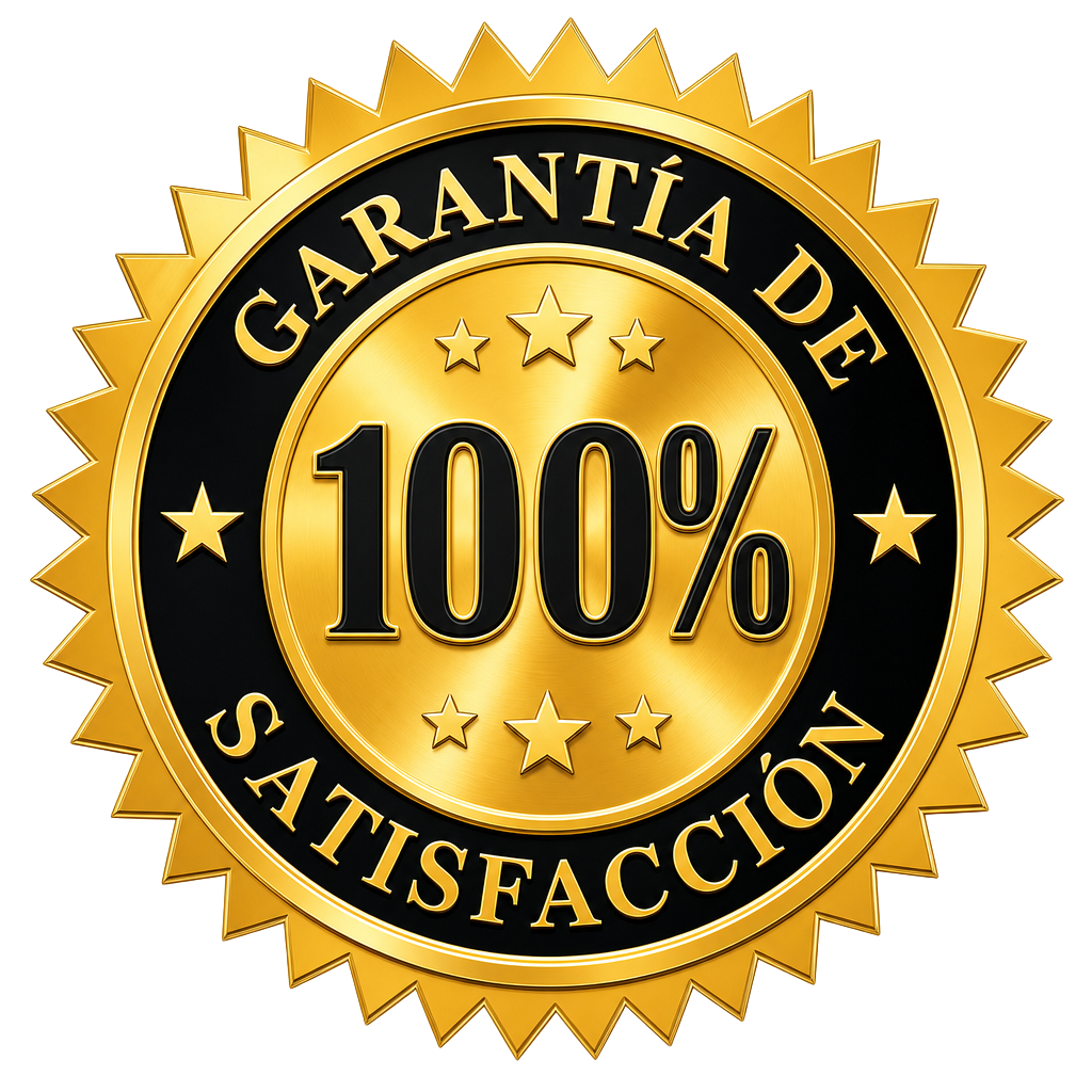 Sello de garantía de satisfacción del 100%
